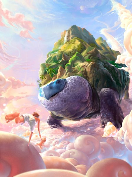 Гигантская черепаха фэнтези