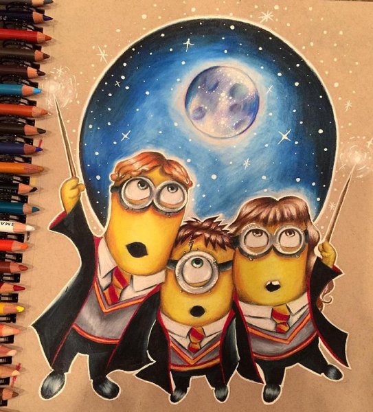 Прикольные арты с миньонами