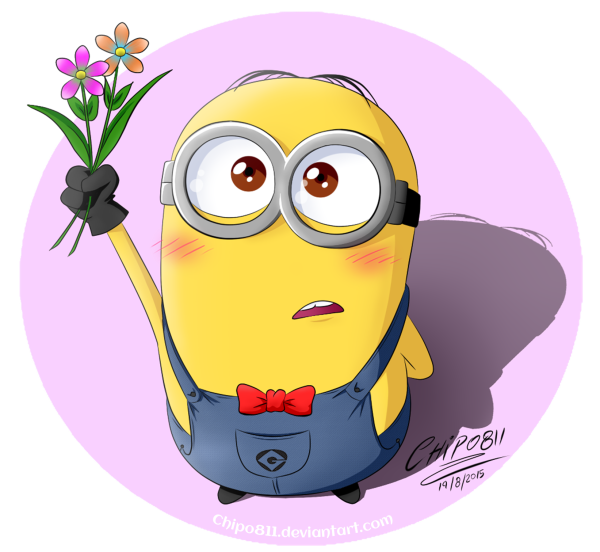 Миньон с цветами