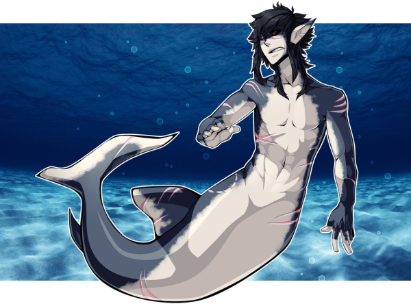 Фурри акула мако парень