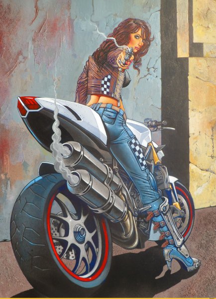 Мотоцикл арт