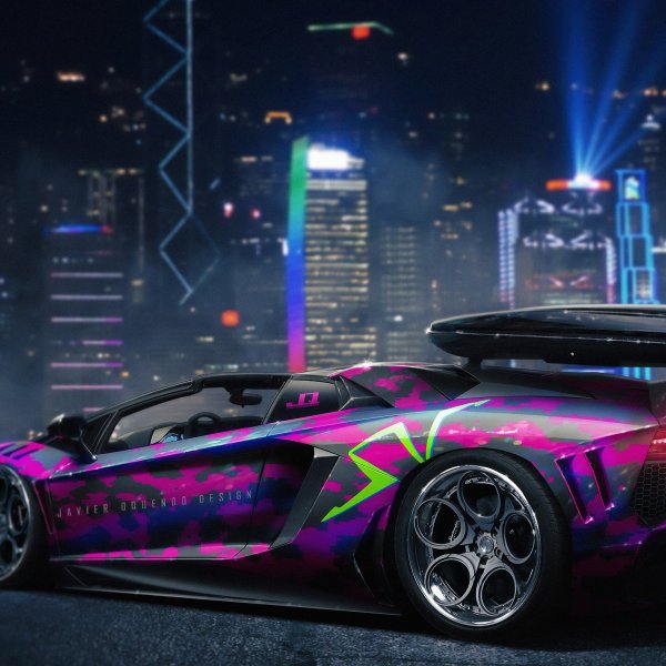 Lamborghini Aventador 4к HD