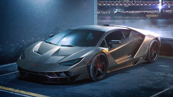 Ламборджини Сентенарио 2020 фиолетовая