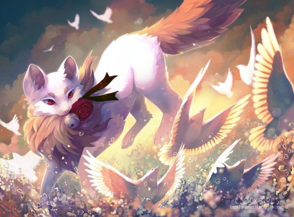 Фурри feral Кицунэ