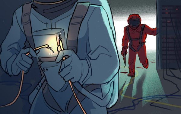 Амонг АС предатель арт