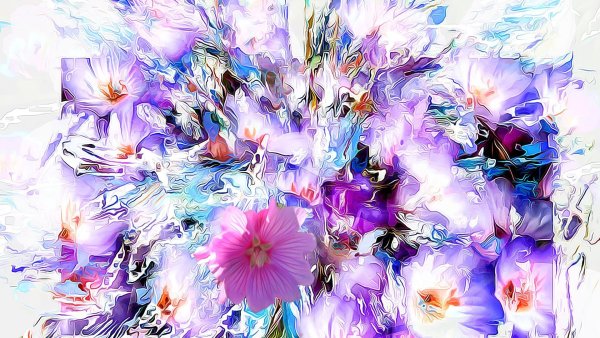 Цветы абстракция