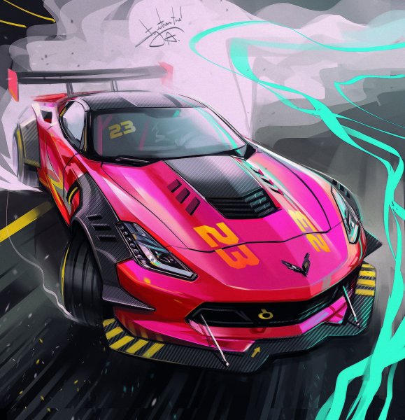 Спортивные машины арт