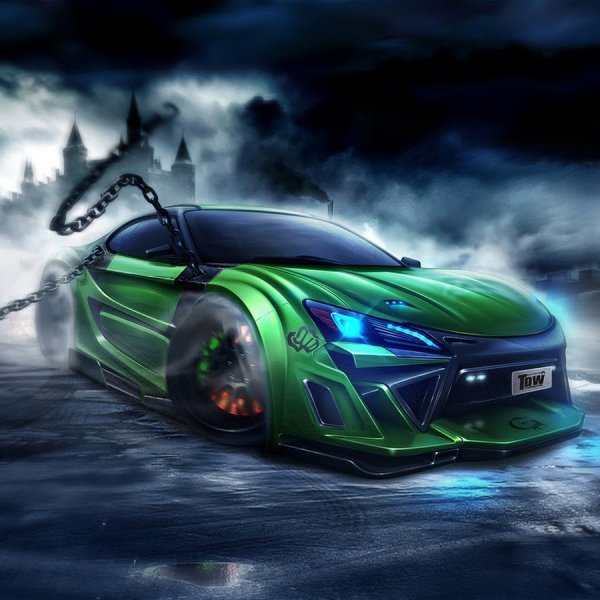 Крутые машины арт