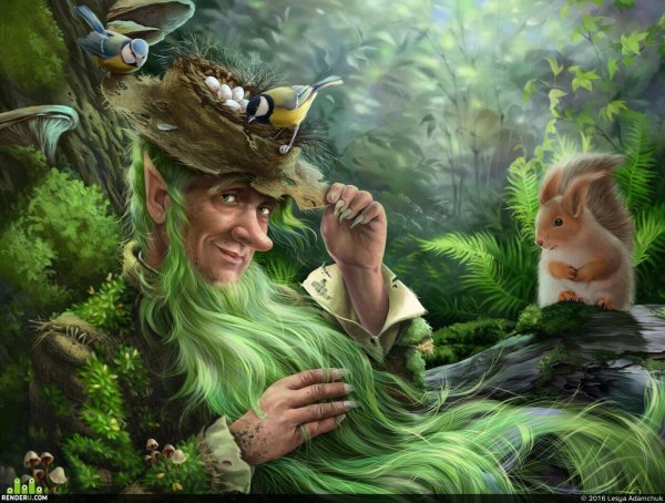 Кикимора и Леший арт