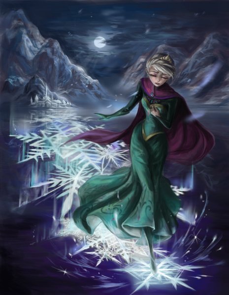 Эльза Фроузен арт