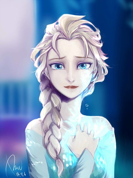 Frozen 2 Эльза в белом платье
