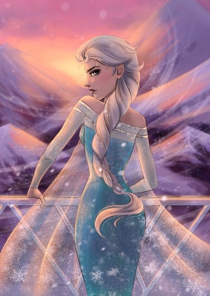 Эльза аниме Холодное сердце 2
