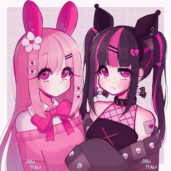 My Melody and Kuromi из аниме