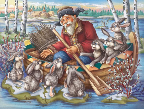 Некрасов дед Мазай и зайцы