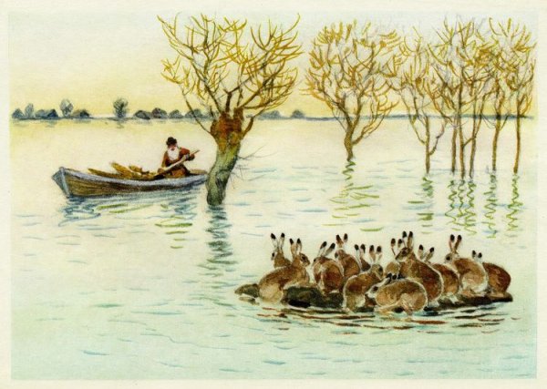 Некрасов дед Мазай и зайцы