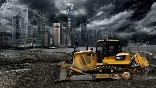 Бульдозер Cat d7e