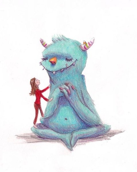Маленький монстрик арт