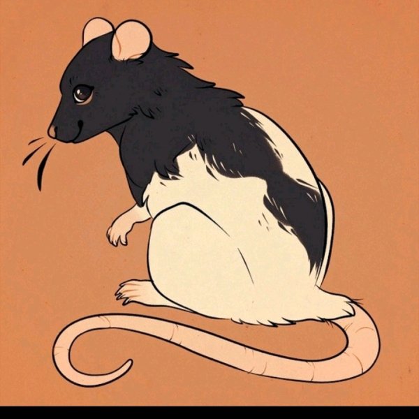 Крыса в мультяшном стиле