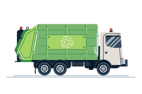 Манн мусоровоз сбоку