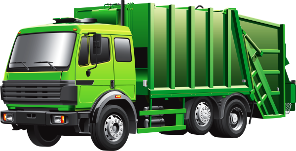 Грузовик мусоровоз вектор
