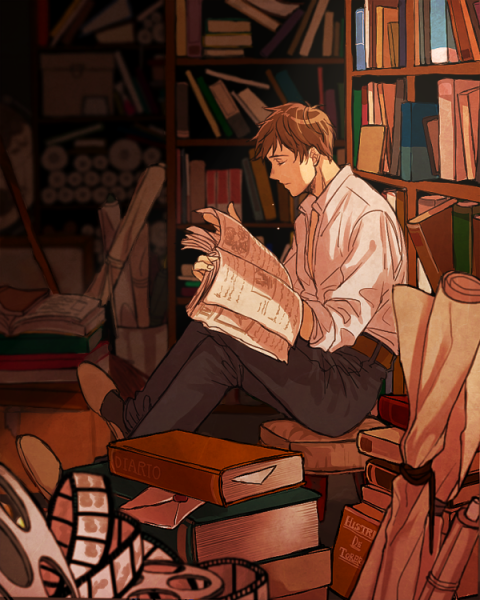 Аниме библиотекарь