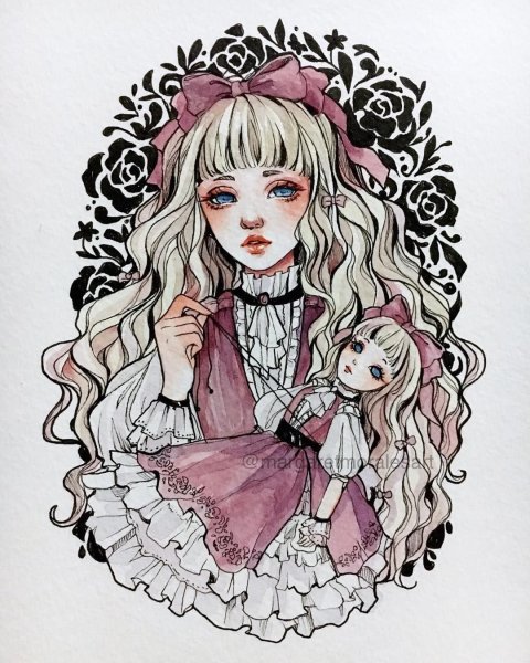 Девушка кукла арт
