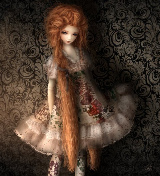 Рыжеволосая кукла