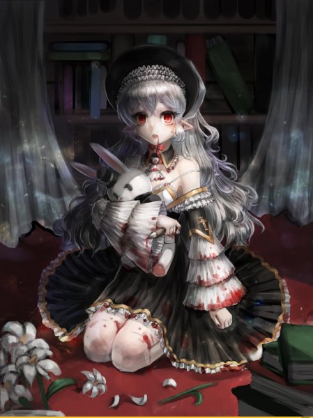 Аниме девушка вампир