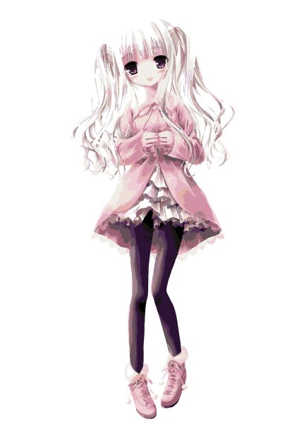 Аниме на белом фоне