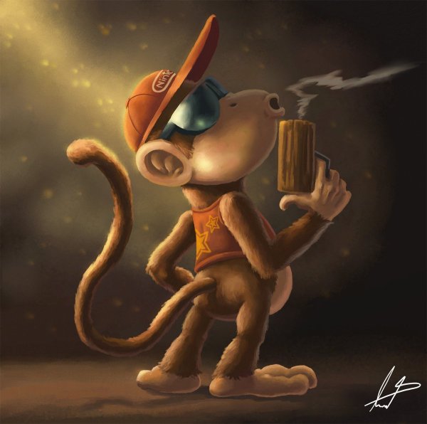 Мартышка арт