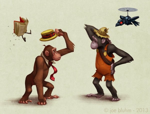 Обезьяна арт