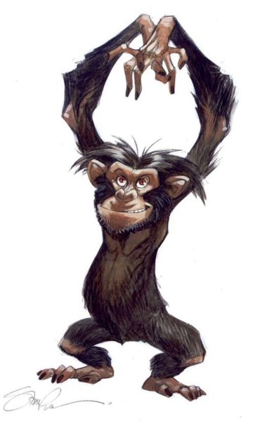 Обезьяна арт