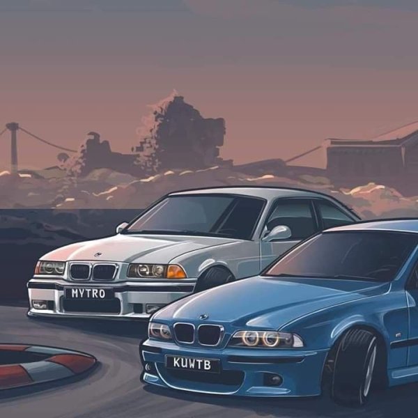 BMW e39 illustration