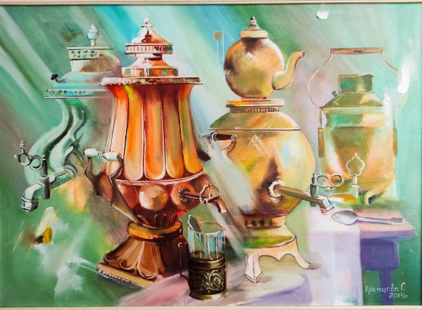 Степан Нестерчук натюрморт с самоваром