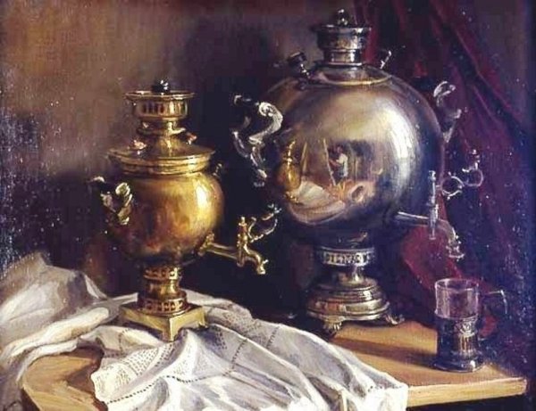 19 Век Купеческий самовар