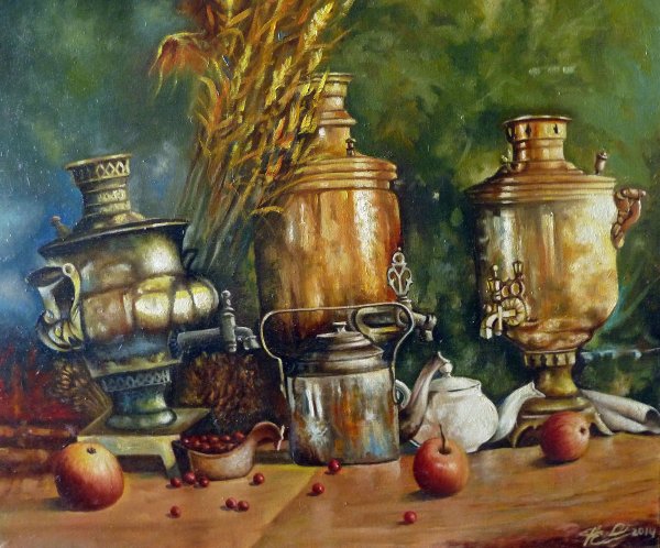 Живопись Бусыгин самовар