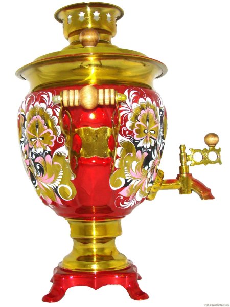 Самовар арт 3793 Кудрина на розовом