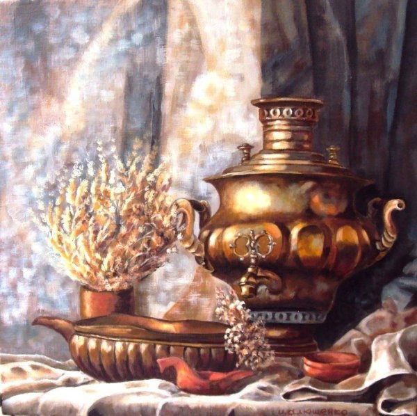 Самовар в интерьере