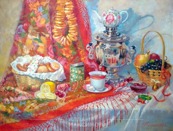 Андрей Селенин натюрморт самовар