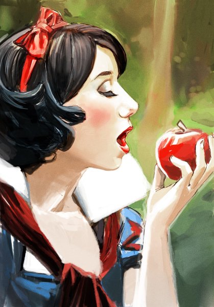 Белоснежка в стиле аниме