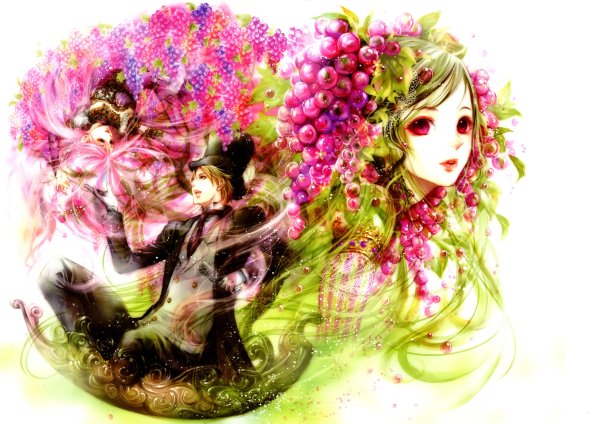 Аниме девушки с фруктами