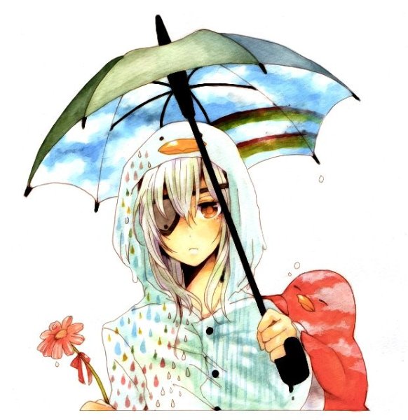 Аниме зонтик