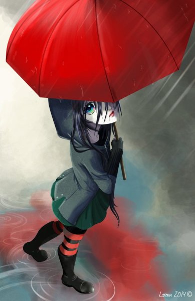 Аниме зонтик