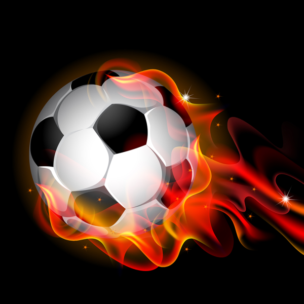 Красивый футбольный мяч