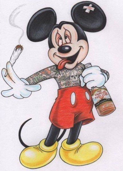 Накуренный Микки Маус