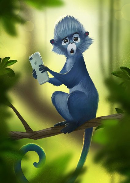 Обезьяны арты