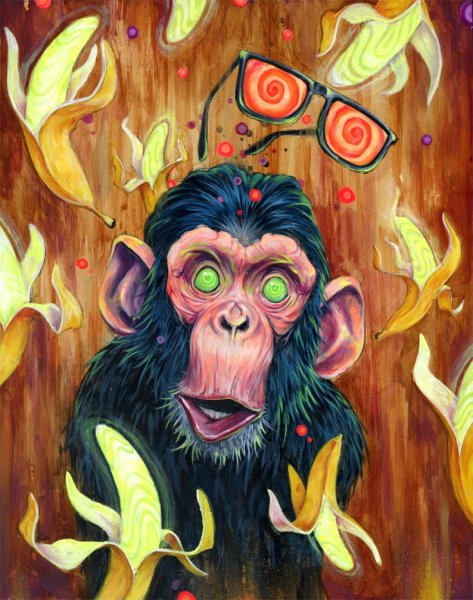 Крутая обезьяна арт