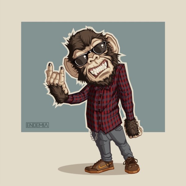 Обезьяна в очках