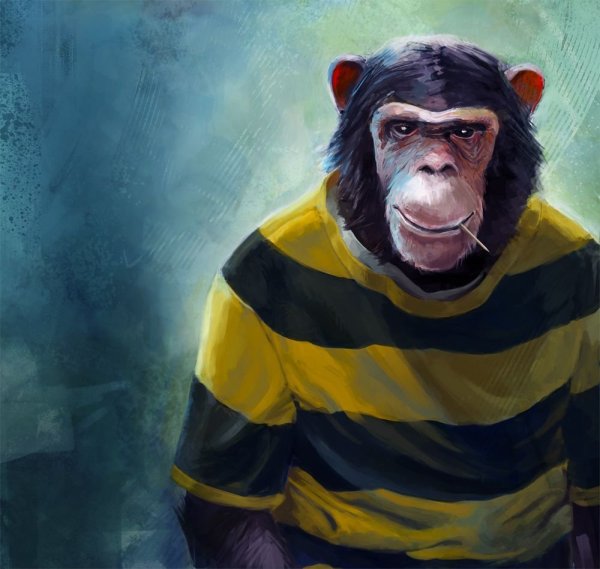 Обезьяна арт