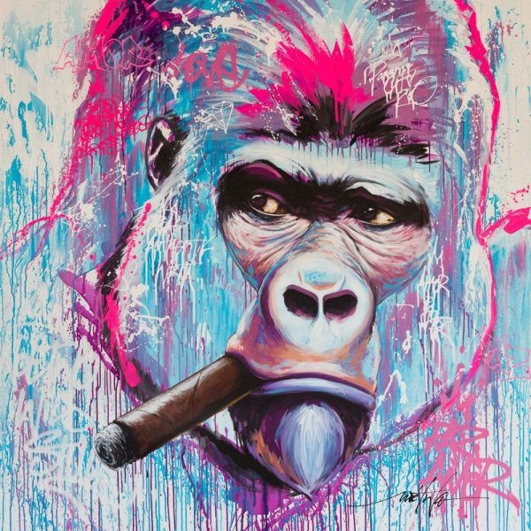 Обезьяна арт
